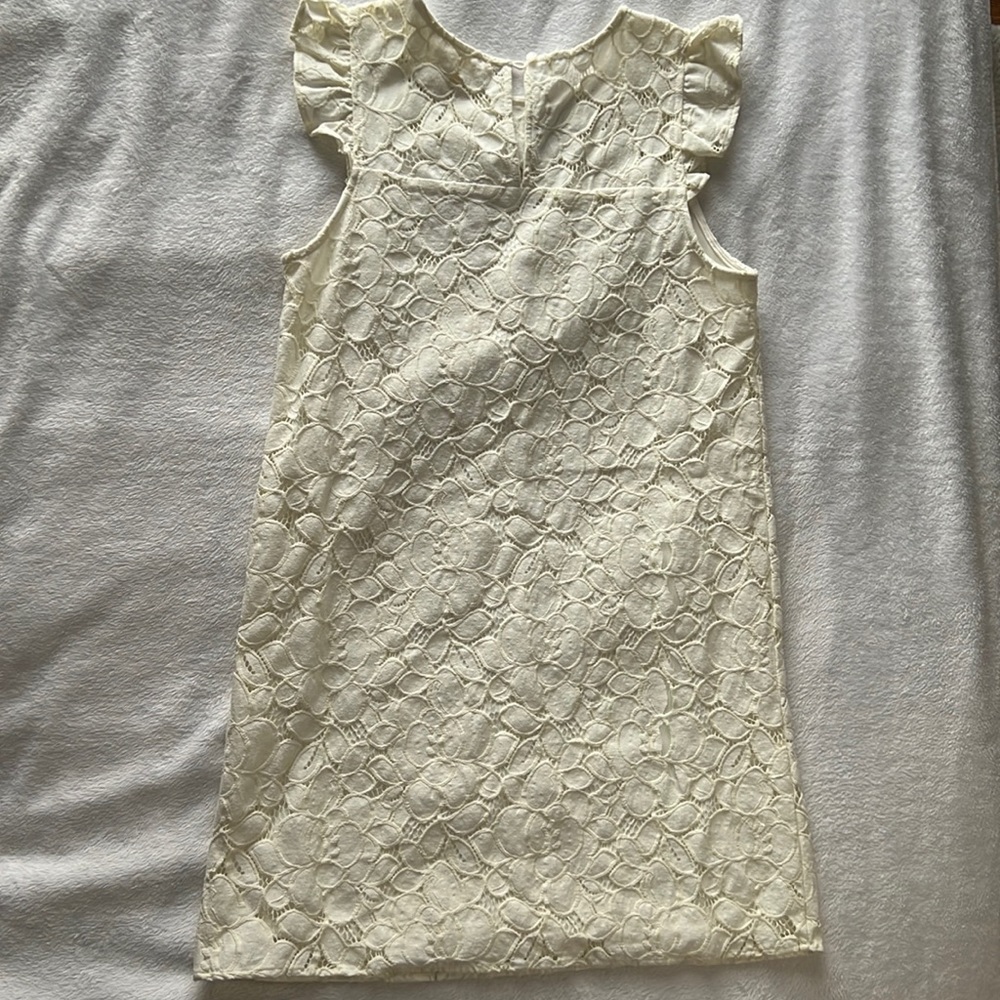 Cream Colored Flowery Dress